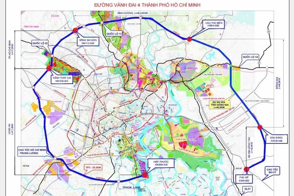 Vành đai 4: Kết nối khu vực phía Tây và KDC Tân Đô 2 vành đai 4